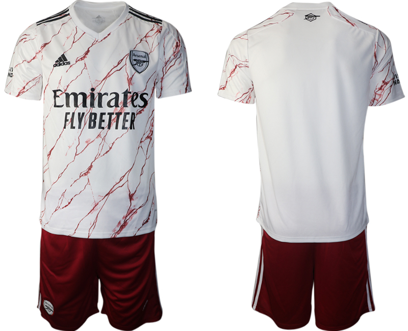 Men 2020-2021 club Arsenal away blank white Soccer Jerseys->arsenal jersey->Soccer Club Jersey